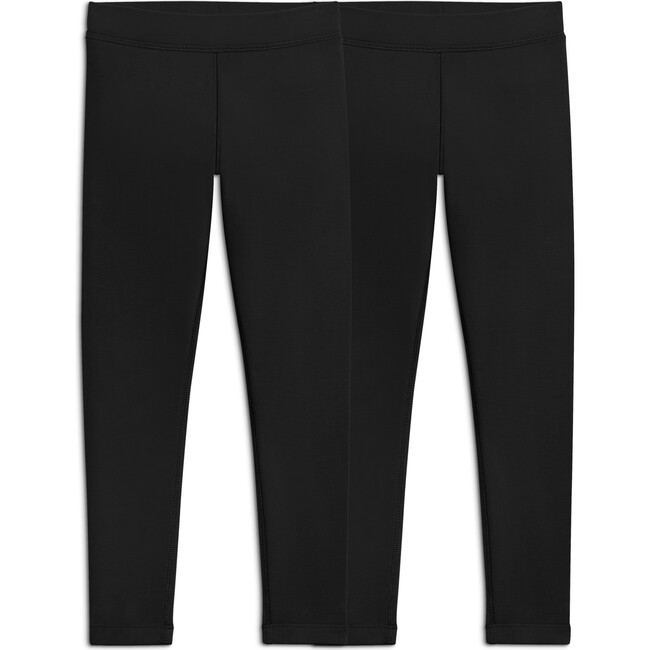 French Terry Cozy Legging 2-Pack, Black