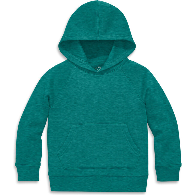 Cozy Fleece Pullover Hoodie, Heather Spruce