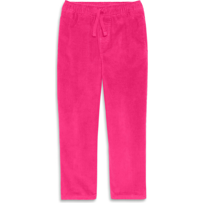 Baby Stretch Corduroy Drawstring Pant, Fuchsia