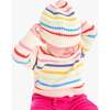 Baby Crewneck Sweater In Rainbow Stripe, Fall Oat Rainbow Stripe - Sweaters - 2