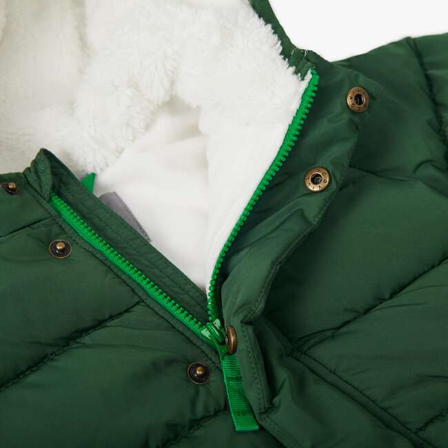 Baby Parka Puffer Suit, Evergreen - Snowsuits - 2