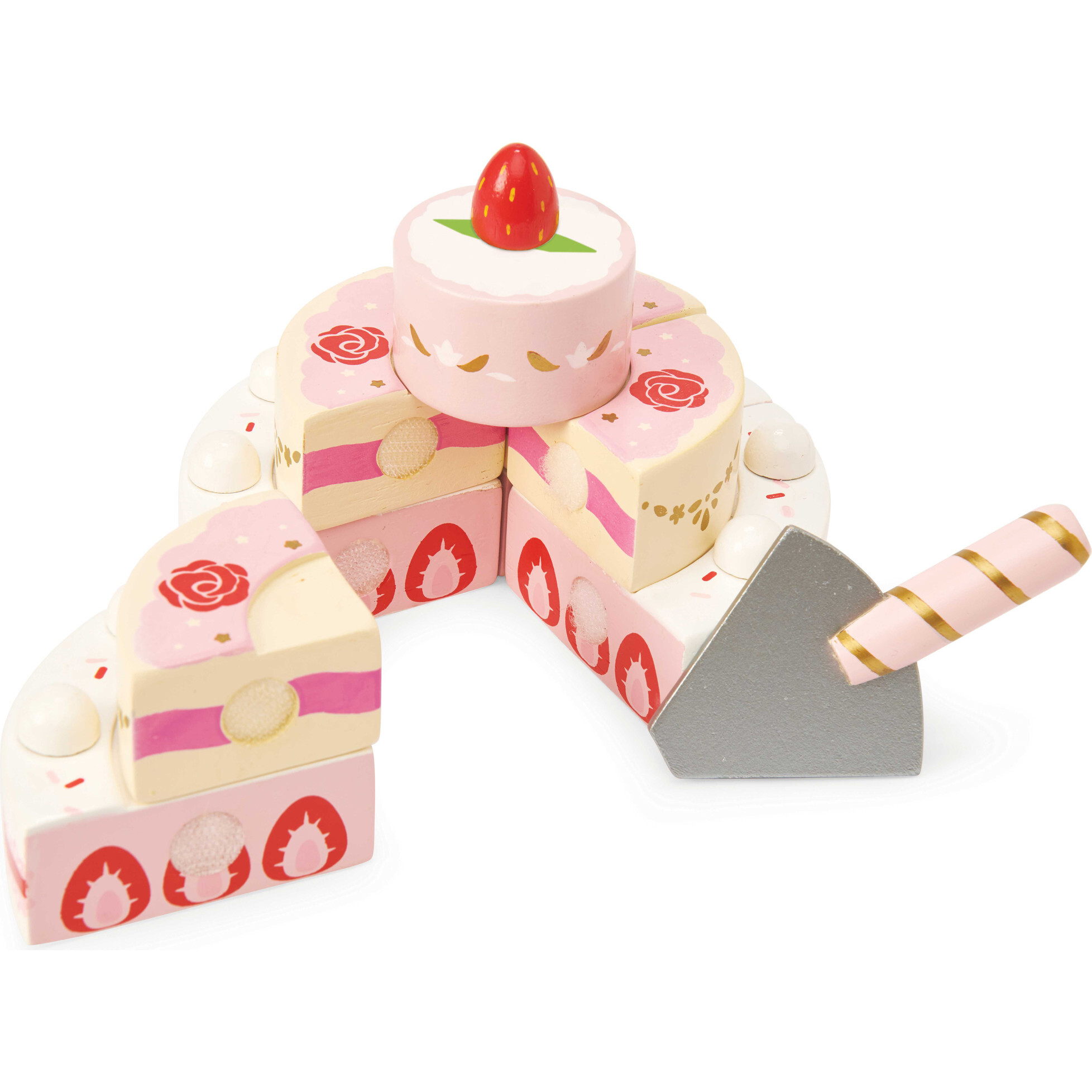 Strawberry Wedding Cake - Play Food - 1
