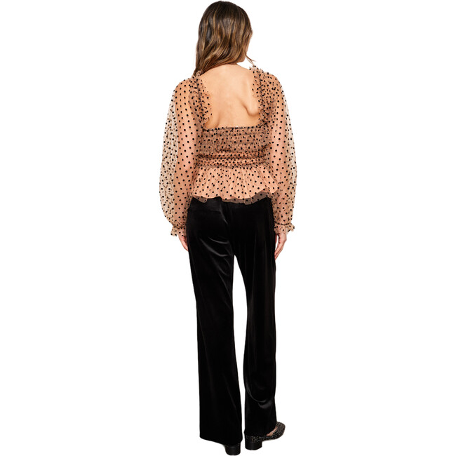 Women's Helena Top, Nude Black - Blouses - 2