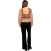 Women's Helena Top, Nude Black - Blouses - 2