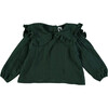 Marinette Baby Blouse, Green - Blouses - 1 - thumbnail