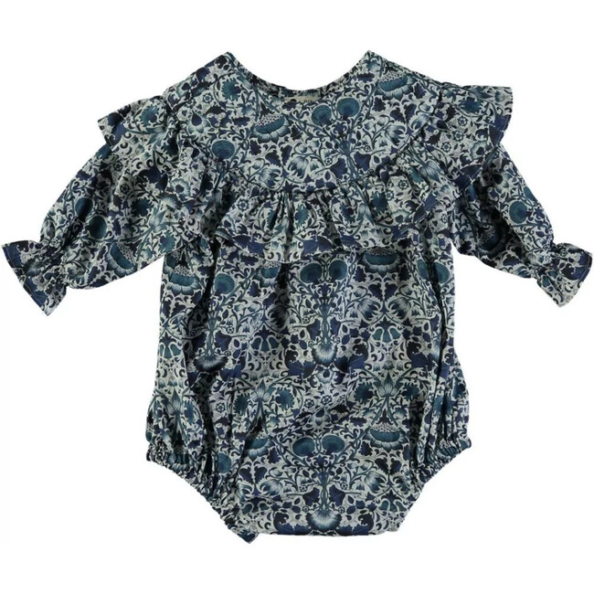 Cadette Baby Romper, Blue