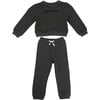 Finley Cotton Fleece Sweatsuit Set, Midnight - Mixed Apparel Set - 1 - thumbnail