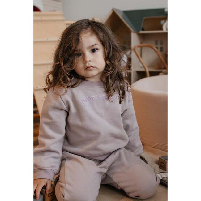 Finley Cotton Fleece Sweatsuit Set, Bark - Mixed Apparel Set - 6