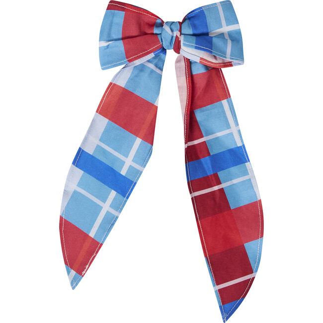 Holiday Plaid Hair Bow, Multicolors - Hair Accessories - 1