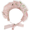 Babys Floral Print Tie Bow Bonnet, Whimsy Rose - Hair Accessories - 2