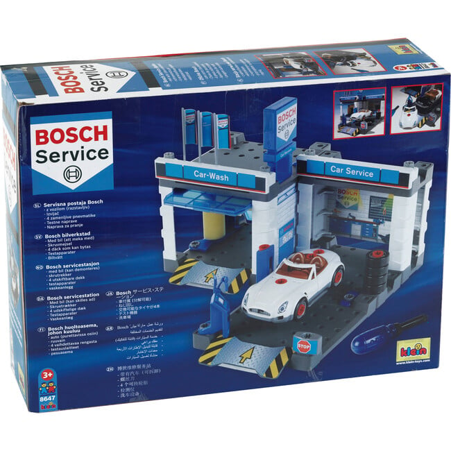 Bosch: Service Car Repair W/ Car Wash Playset - Role Play Toys - 5