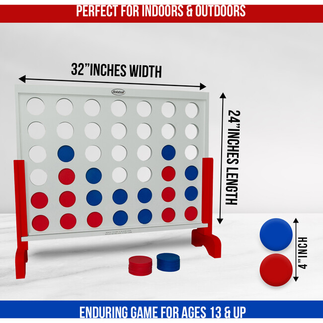 Giant 4-In-A-Row-White - Outdoor Games - 2