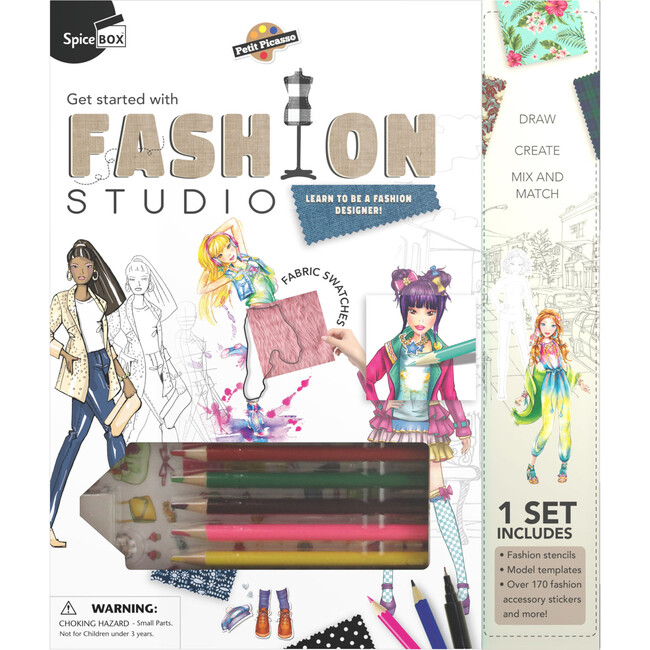 Petit Picasso: Fashion Studio - Learn To Be A Fashion Designer Activity Kit - Arts & Crafts - 5