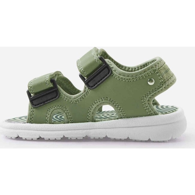 Toddlers Bungee Lightweight 2-Velcro Strap Sandals, Greyish Green - Sandals - 3