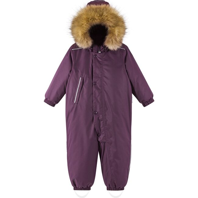 Gotland Reimatec Waterproof Hooded Winter Overall Snowsuit, Deep Purple - Snowsuits - 3