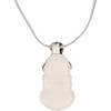 Taaro Leather Snowman Necklace, Off-White - Necklaces - 3