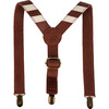 Warwik Classic Leather Elastic Back Suspenders, Burgundy - Bowties & Ties - 3