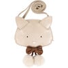 Pua Cat Nubuck Adjustable Strap Zipper Purse, Powder Metallic - Bags - 1 - thumbnail