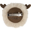 Ploto Soft Faux Fur Reindeer Hairclip, Light Beige - Hair Accessories - 3