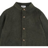 Nitou Classic Collar Long Sleeve Front Button Shirt, Forest Green - Shirts - 4