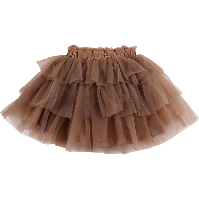 Mirre Layered Elastic Waistband Skirt, Clay - Skirts - 2