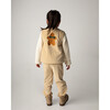 Olaev Gingerbread Embroidered Front Button Gilet, Biscuit - Vests - 2