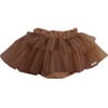 Lowlo Layered Elastic Waistband Skirt, Clay - Skirts - 1 - thumbnail