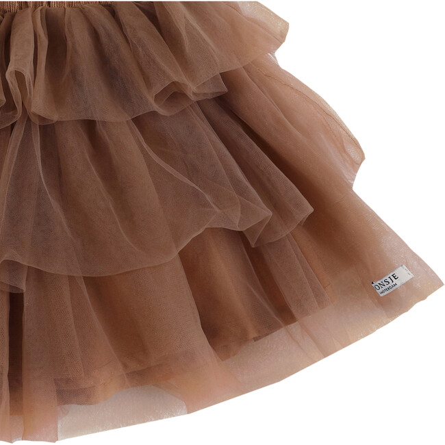 Mirre Layered Elastic Waistband Skirt, Clay - Skirts - 4