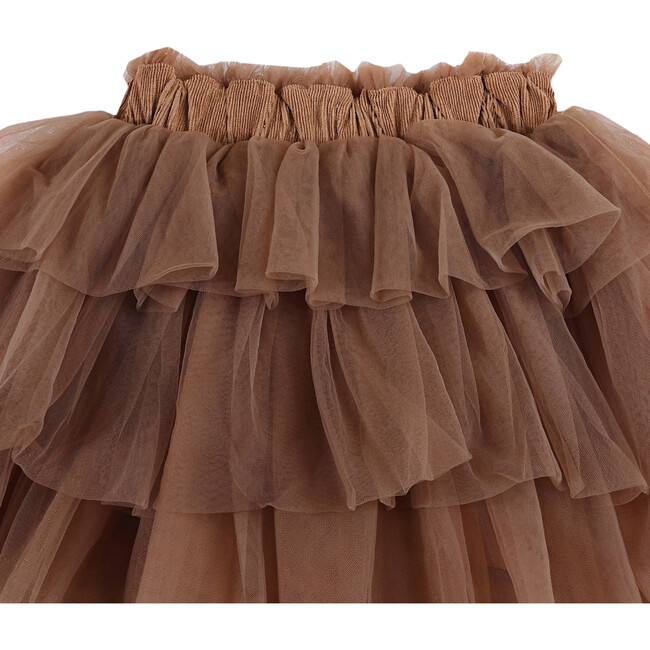 Mirre Layered Elastic Waistband Skirt, Clay - Skirts - 5