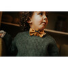 Jery Grain Leather Gingerbread Velcro Bow Tie, Toast - Bowties & Ties - 2