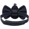 Jery Nubuck Leather Snowman Velcro Bow Tie, Navy - Bowties & Ties - 2