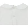 Kris Gingerbread Peter Pan Collar Long Sleeve Snap Bodysuit, Off-White - Bodysuits - 5