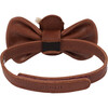 Jery Classic Leather Santa Velcro Bow Tie, Burgundy - Bowties & Ties - 3