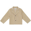 Braas Corduroy Bear Embroidered Front Button Blazer, Biscotti - Blazers & Sport Coats - 1 - thumbnail