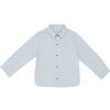 Bellare Classic Collar Long Sleeve Front Button Shirt, Ice Blue - Shirts - 1 - thumbnail