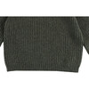 Garie Knit Crew Neck Long Sleeve Sweater, Forest Green Melange - Sweaters - 5