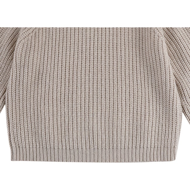 Garie Knit Crew Neck Long Sleeve Sweater, Soft Sand - Sweaters - 8