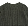 Garie Knit Crew Neck Long Sleeve Sweater, Forest Green Melange - Sweaters - 7