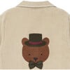 Braas Corduroy Bear Embroidered Front Button Blazer, Biscotti - Blazers & Sport Coats - 5