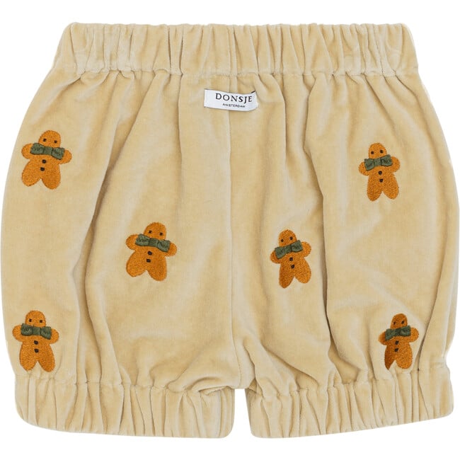 Azizie Gingerbreads Embroidered Elastic Waistband Bloomers, Biscuit - Bloomers - 3