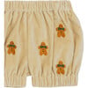 Azizie Gingerbreads Embroidered Elastic Waistband Bloomers, Biscuit - Bloomers - 5