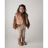 Dannae Tulle Collar Long Sleeve Front Button Jacket, Clay - Jackets - 7