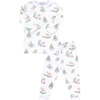 Girl Christmas Toile Pajamas - Pajamas - 1 - thumbnail