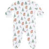 Wonderland Christmas Print Zipper Footie - Footie Pajamas - 2