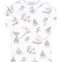 Girl Christmas Toile Pajamas - Pajamas - 2