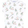 Girl Christmas Toile Pajamas - Pajamas - 2