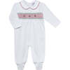 Christmas Smocked Footie - Footie Pajamas - 1 - thumbnail