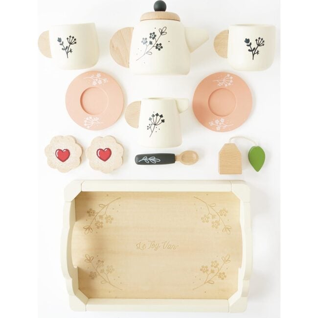 Wooden Tea Set and Tray - Play Kitchens - 5