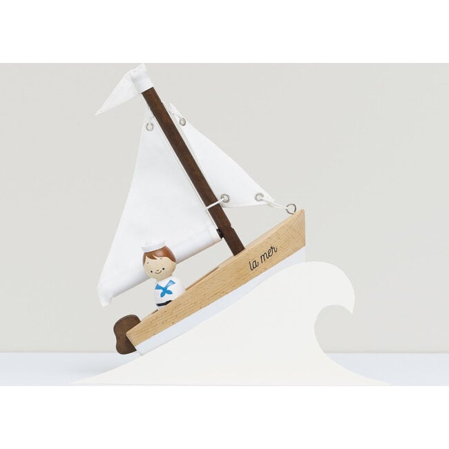 Wooden Toy Sailing Boat - Transportation - 2