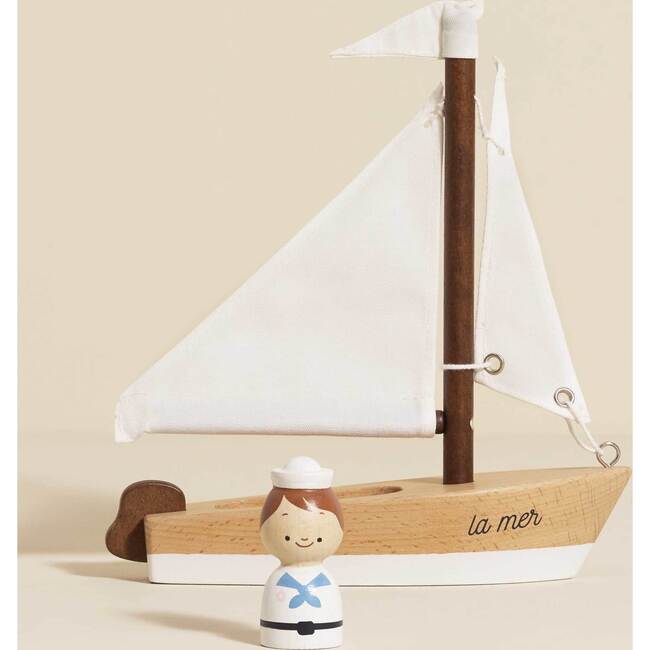 Wooden Toy Sailing Boat - Transportation - 4